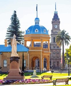 Bendigo Victoria Buildings paint by numbers