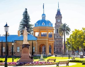 Bendigo Victoria Buildings paint by numbers