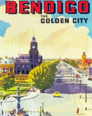 Bendigo Victoria Poster Paint By Numbers