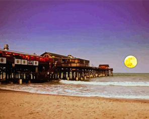 Big Moon In Cocoa Beach paint by numbers