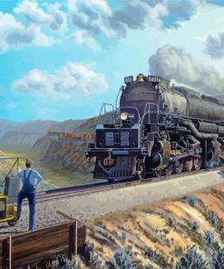 Big Boy 4014 Train Paint By Numbers