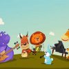 Cartoon Animals Music paint by numbers