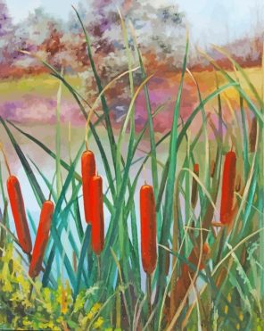 Cattail Art Paint By Numbers