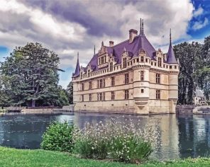 Chateau Azay Le Rideau Paint By Numbers