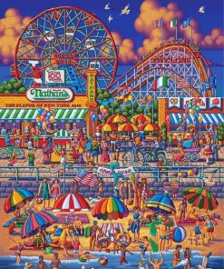 Coney Island Art Paint By Numbers