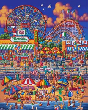 Coney Island Art Paint By Numbers