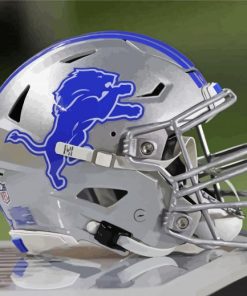 Detroit Lions Helmet paint by numbers