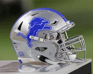 Detroit Lions Helmet paint by numbers