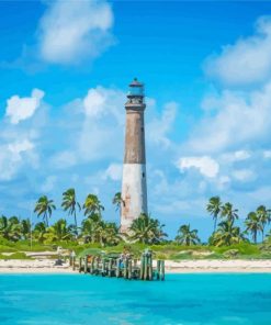 Dry Tortugas Lighthouse Paint By Numbers