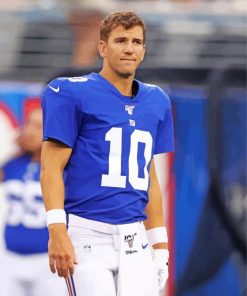 Eli Manning Footballer paint by numbers