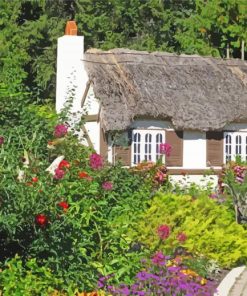 English Garden House paint by numbers