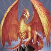 Fantasy Golden Dragon Paint By Numbers