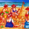 Fat Ladies Beach paint by numbers