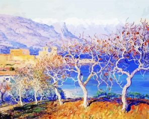 Fig Trees Art paint by numbers