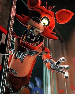 Foxy FNAF paint by numbers