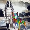 Girl With Rainbow Dog paint by numbers