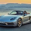 Grey Porsche Boxster paint by numbers