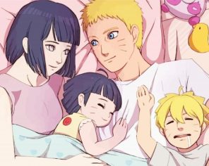 Hinata And Naruto Family Paint By Numbers