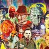 Horror Movies Collage paint by numbers