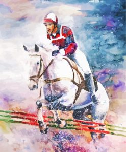 Horse Show Jumping paint by numbers