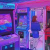 Illustration Arcade Game paint by numbers