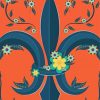 Illustration Fleur De Lis Paint By Numbers