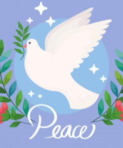 Peace Dove Illustration paint by numbers