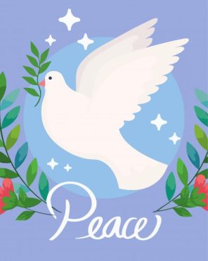 Peace Dove Illustration paint by numbers