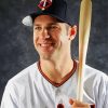 Joe Mauer Baseballer paint by numbers