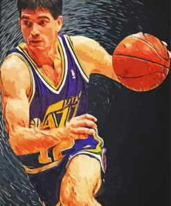 John Stockton Illustration Paint By Numbers