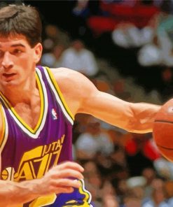 John Stockton Player paint by numbers