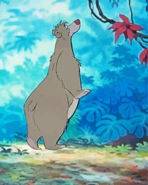 Jungle Book Baloo paint by numbers