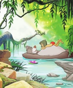 Mowgli And Baloo Paint By Numbers