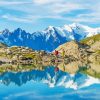 Lac Blanc Chamonix paint by numbers