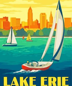 Lake Erie Poster paint by numbers