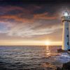 Light House And Storm paint by numbers