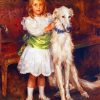 Little Girl With Borzoi Paint By Numbers