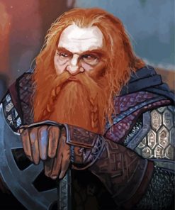 Lord Of The Rings Gimli paint by numbers