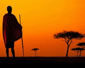 Maasai Mara Man Paint By Numbers