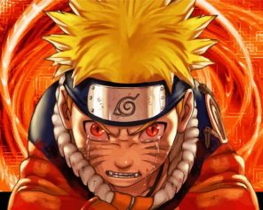 Mad Naruto Uzumaki paint by numbers