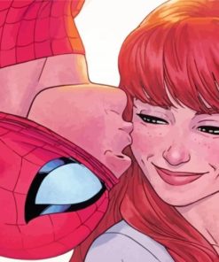 Mary Jane Watson Art paint by numbers