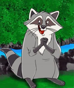 Meeko Character Art paint by numbers