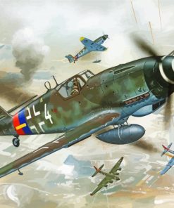 Messerschmitt Bf 109 paint by numbers