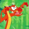 Mulan Mushu paint by numbers