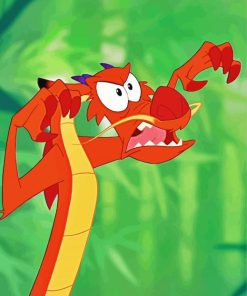 Mulan Mushu paint by numbers