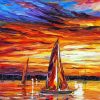 Night Sail Art paint by numbers