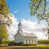 Old Country Church paint by numbers