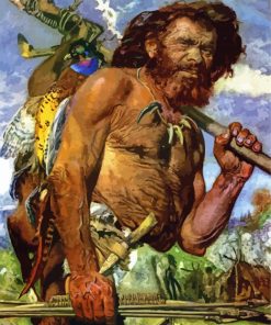 Prehistory Hunter Man paint by numbers