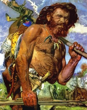 Prehistory Hunter Man paint by numbers