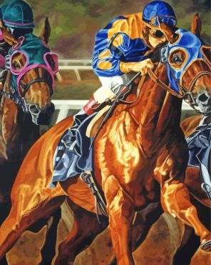 Racehorse Art paint by numbers